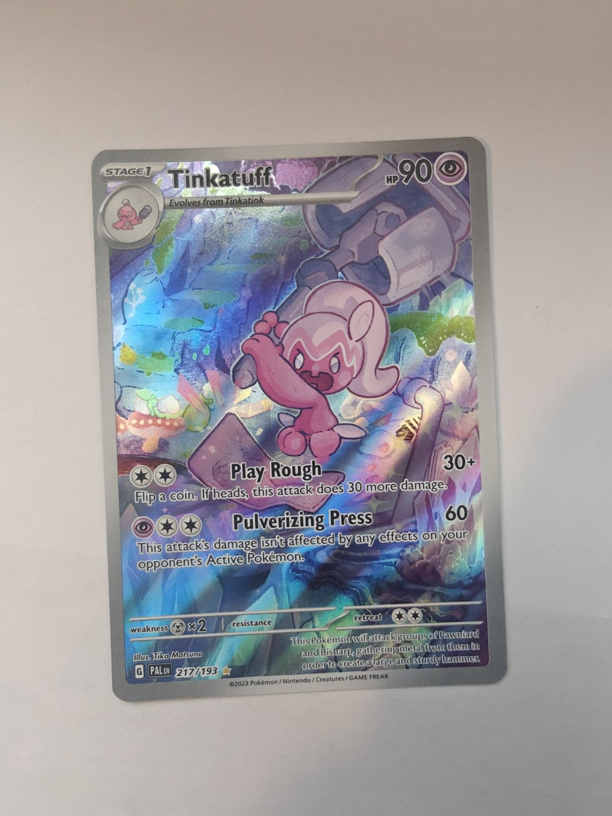 Tinkatuff 217/193 Illustration Rare — Paldea Evolved (Near Mint)